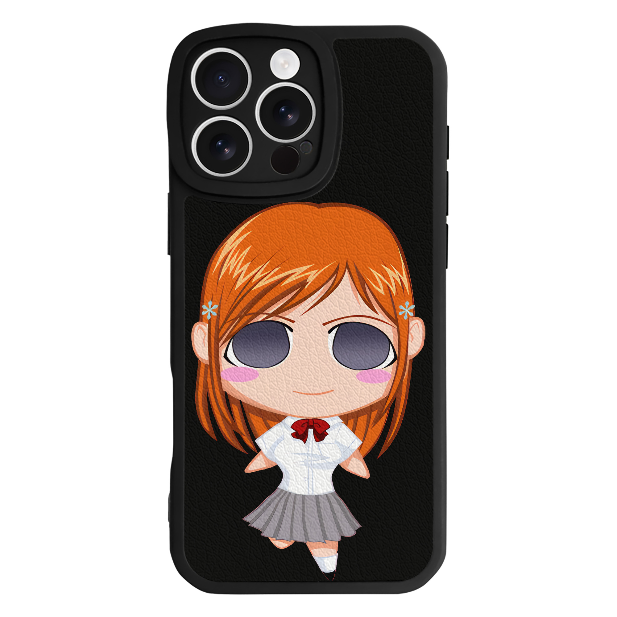 （画像用） ブリーチ 井上織姫（いのうえおりひめ） BLEACH Inoue Orihime 【iPhone 16シリーズ対応】シリコンスマホケース（レザー調） 材質：シリコン